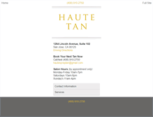 Tablet Screenshot of hautespraytan.com